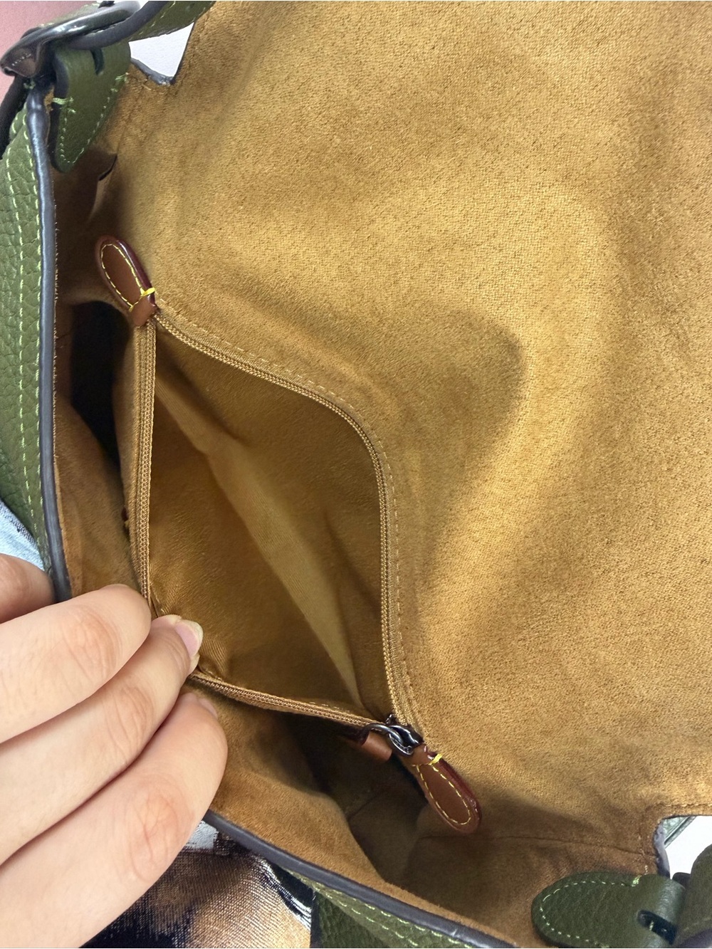 Coach Olive Etta Small Flap Leather Shoulder Bag - Picture 4 of 10